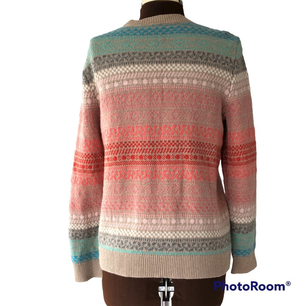 Fair Isle Inspired Knit Cardigan - Picture 3 of 5